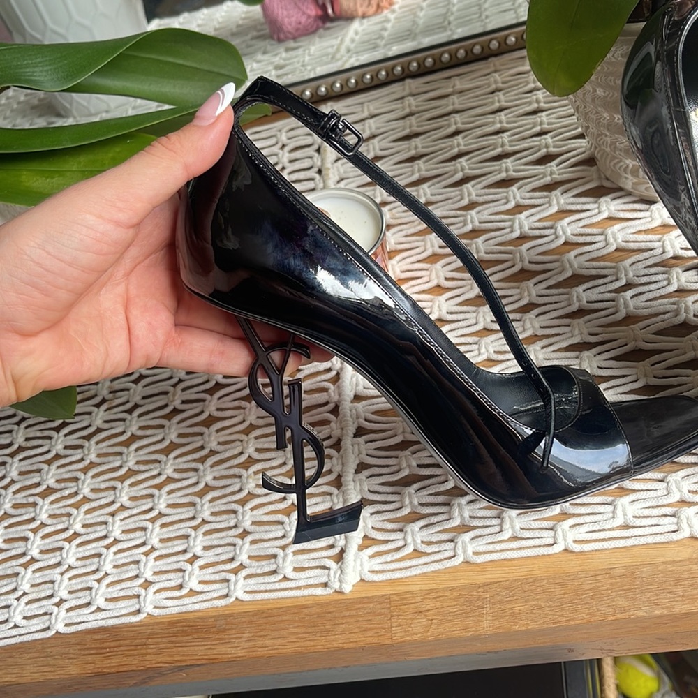 Saint Laurent Opyum YSL Ankle Strap Sandal - Picture 3 of 5